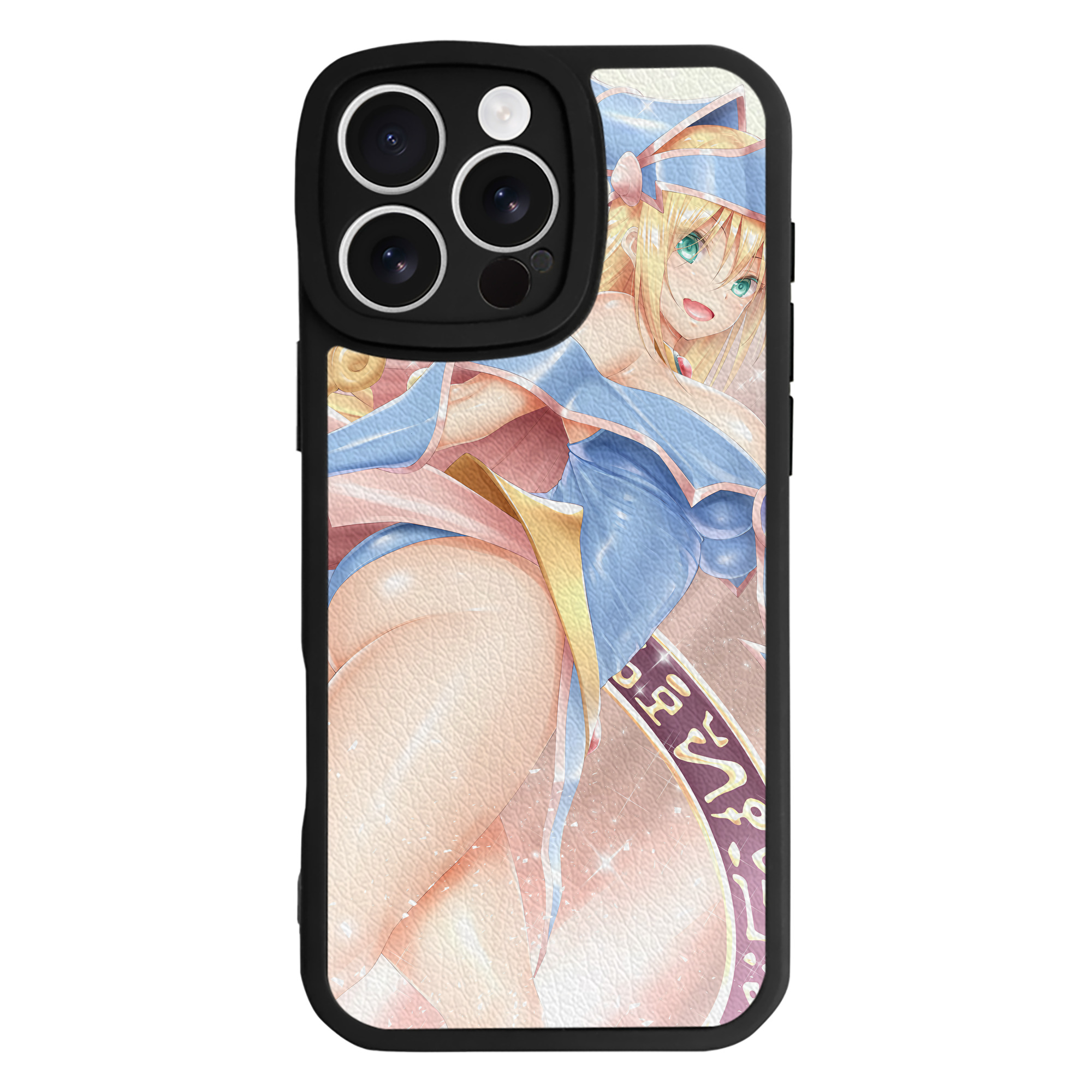 （画像用） 遊☆戯☆王 Yu-Gi-Oh! 【iPhone 16シリーズ対応】シリコンスマホケース（レザー調） 材質：シリコン